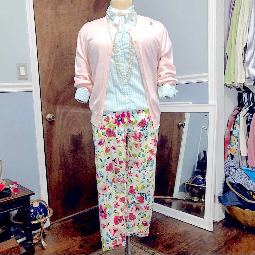 Floral ankle cropped Jeggings